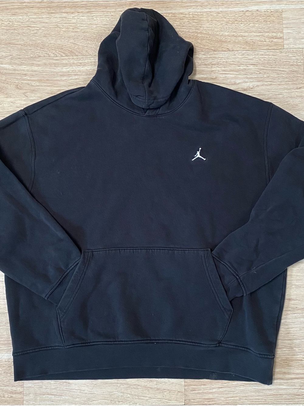 Jordan Hoodie Menโs XL Black Essential Fleece Pullover Sweatshirt Air Jumpman